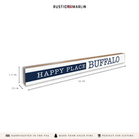 Happy Place Personalized Skinny Sign
