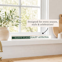 Happy Place Personalized Skinny Sign