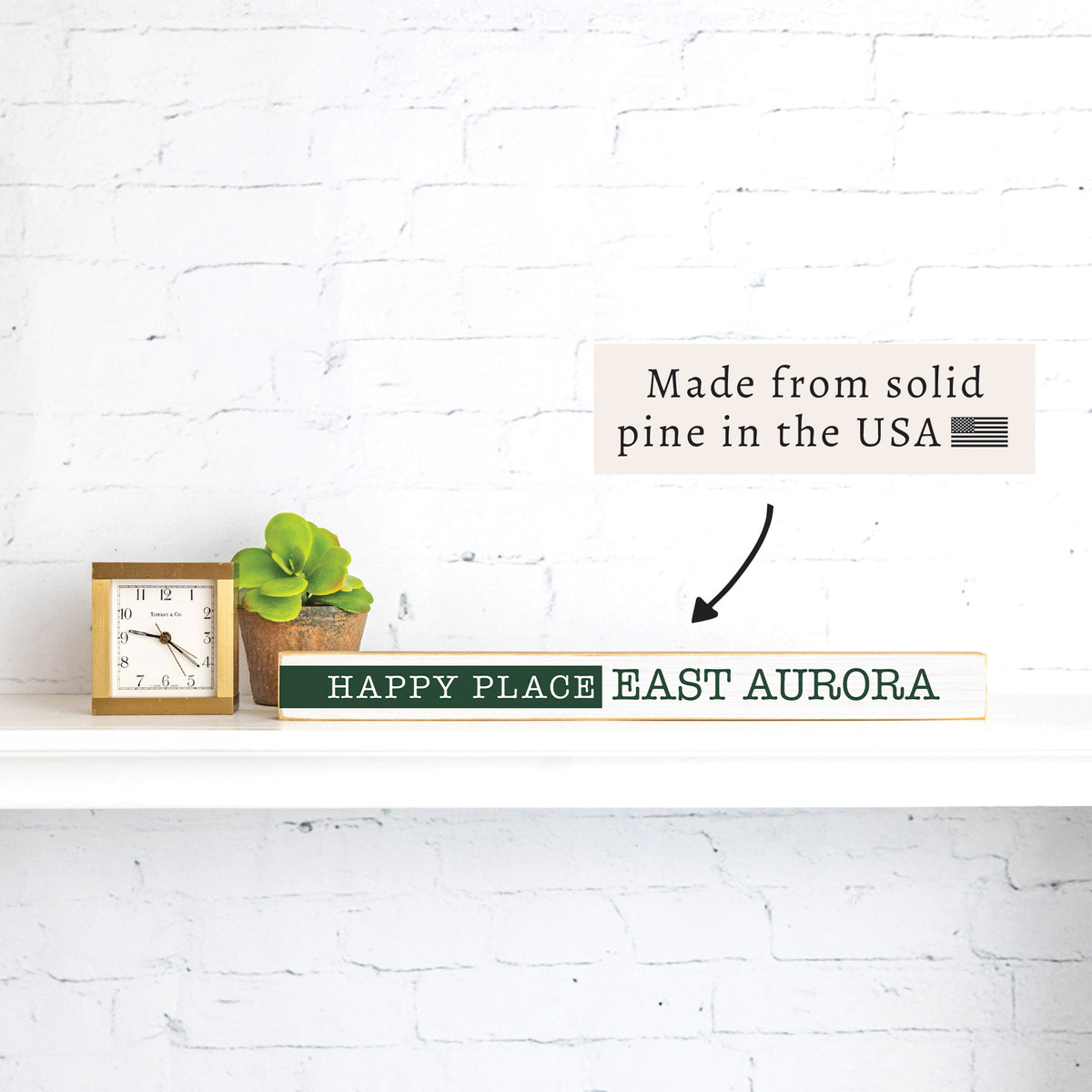 Happy Place Personalized Skinny Sign