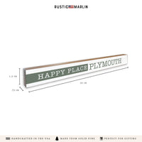 Happy Place Personalized Skinny Sign