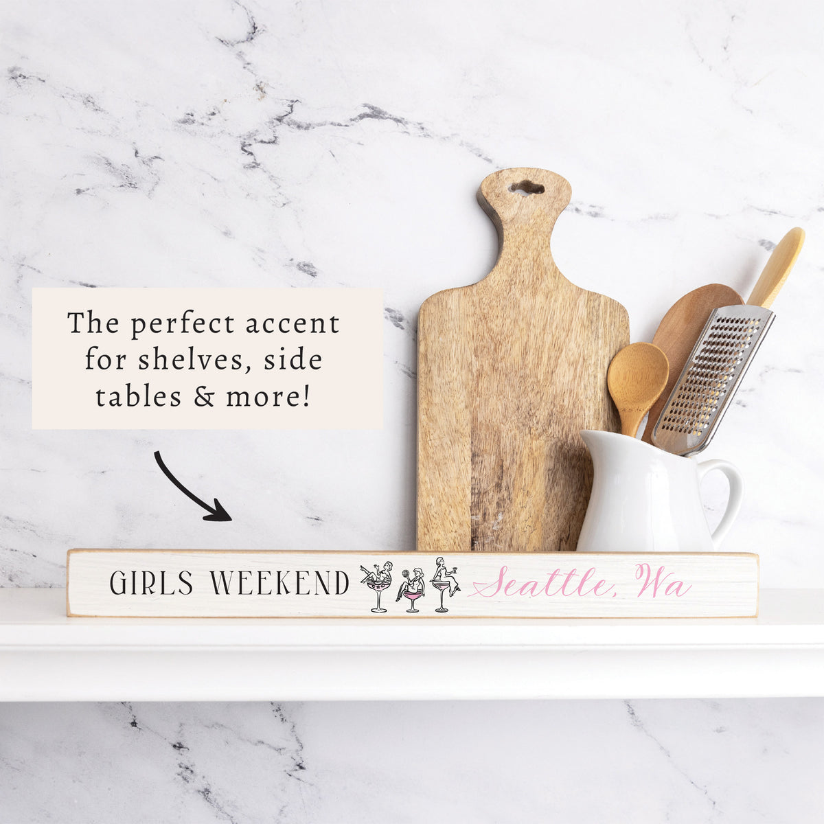 Girls Weekend Personalized Skinny Sign