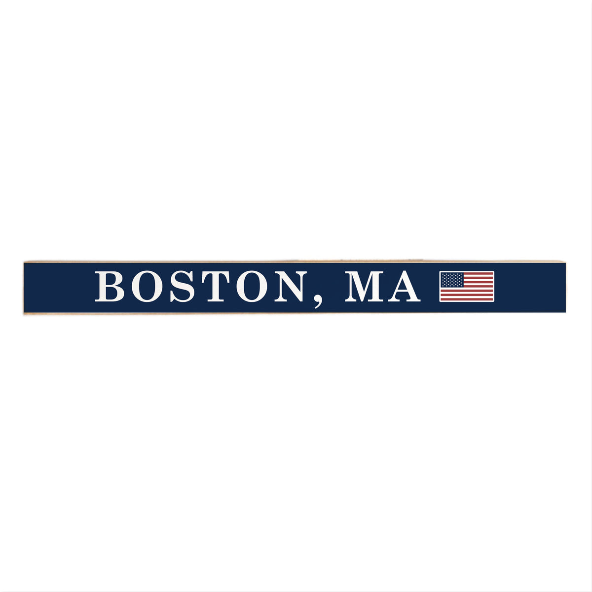 Boston MA American Flag Skinny Sign