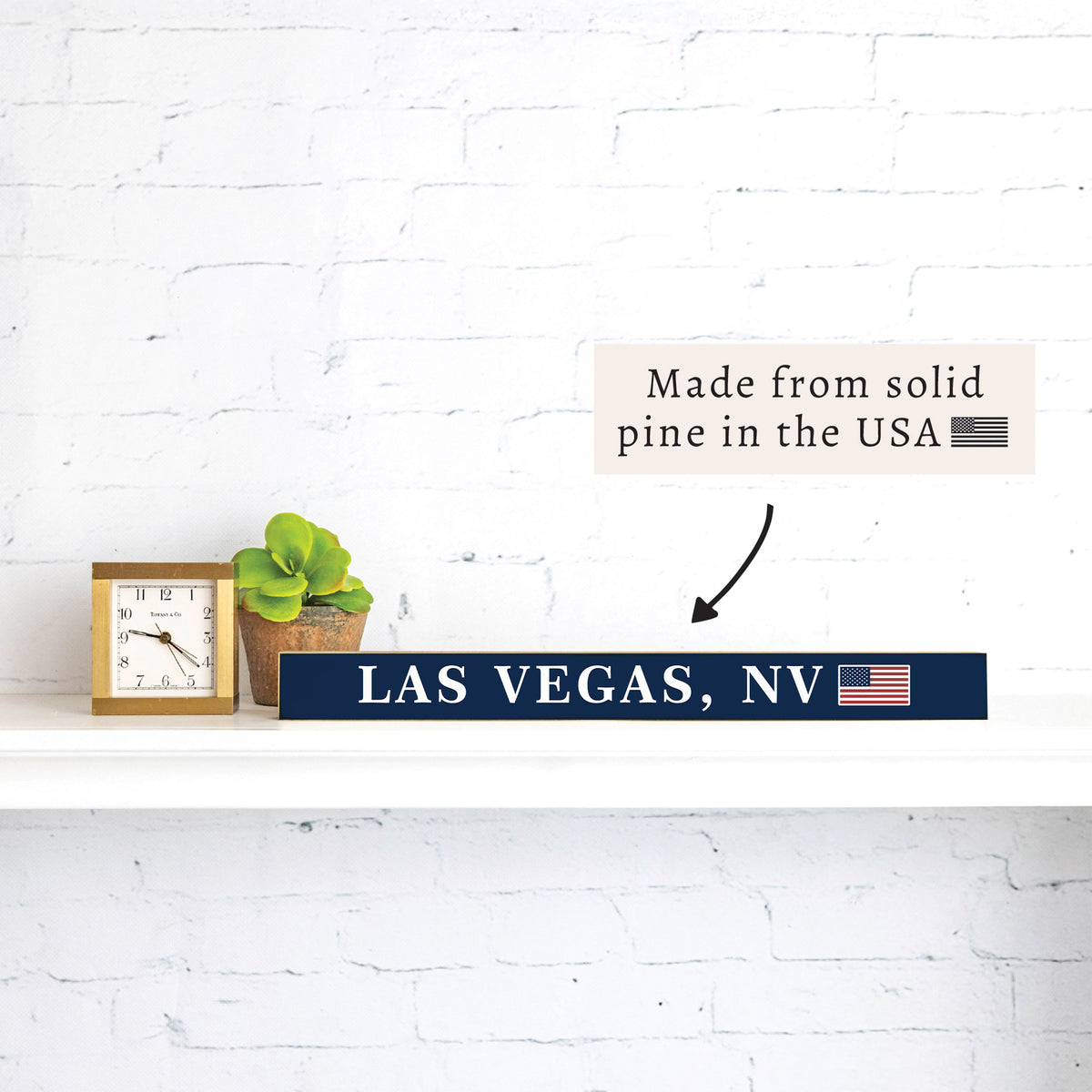 Las Vegas NV American Flag Skinny Sign