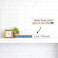 Las Vegas Happy Place Skinny Sign