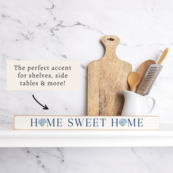 Home Sweet Home Hydrangea Skinny Sign