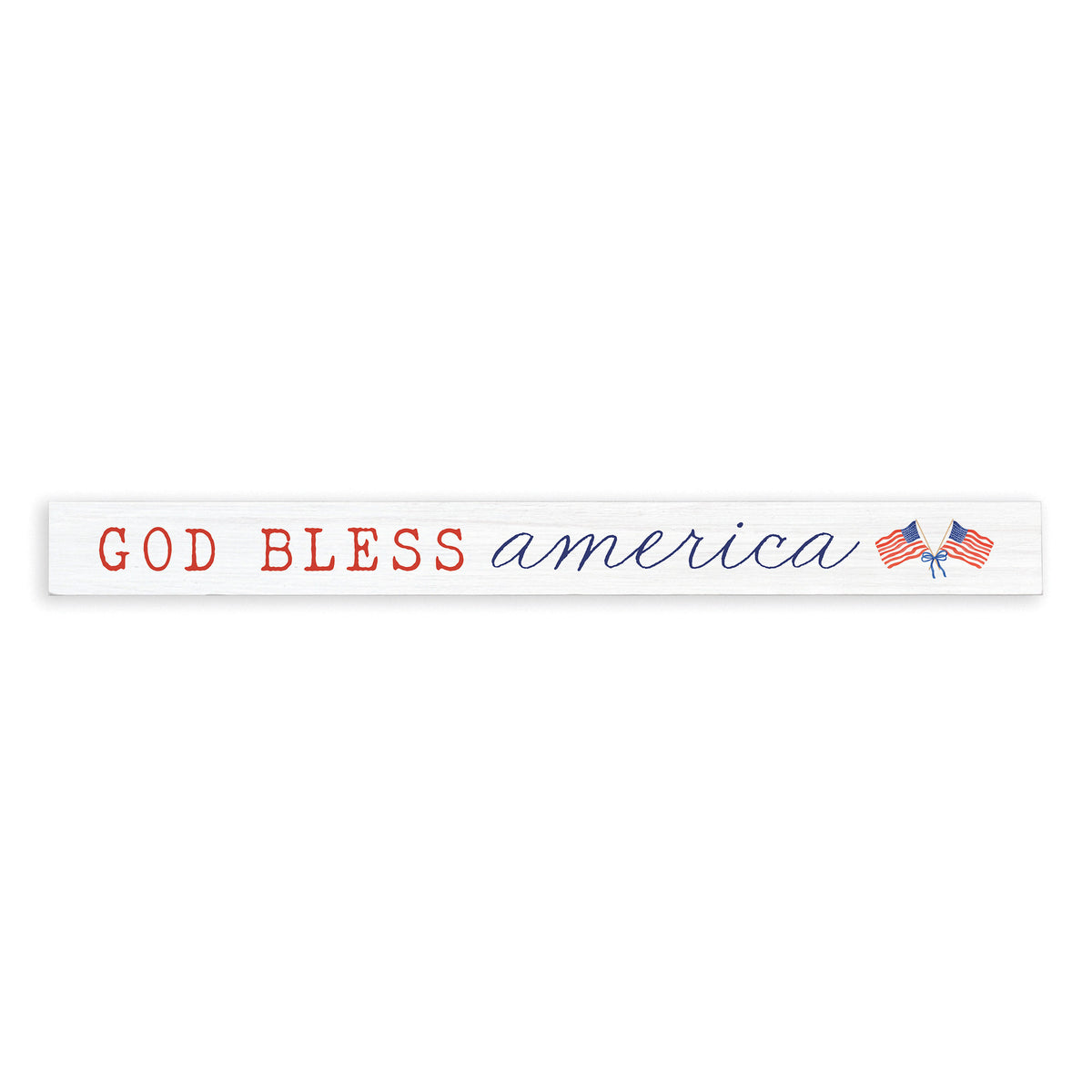 God Bless America Watercolor Skinny Sign