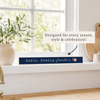 Faith Family Freedom America Skinny Sign