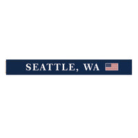 Seattle American Flag Skinny Sign