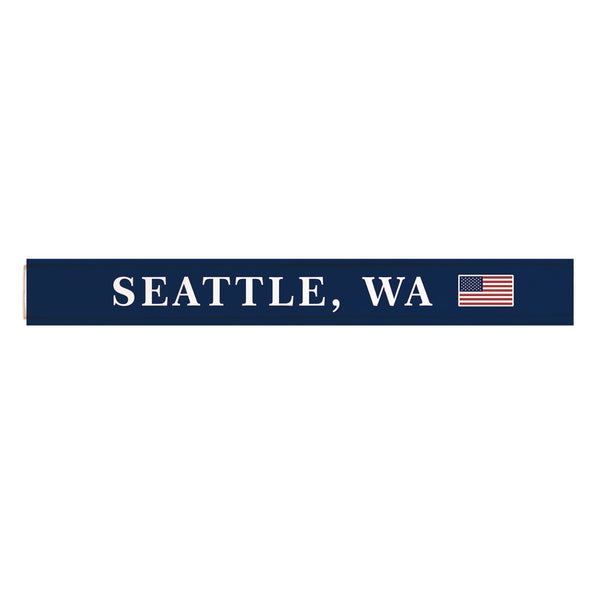 Seattle American Flag Skinny Sign