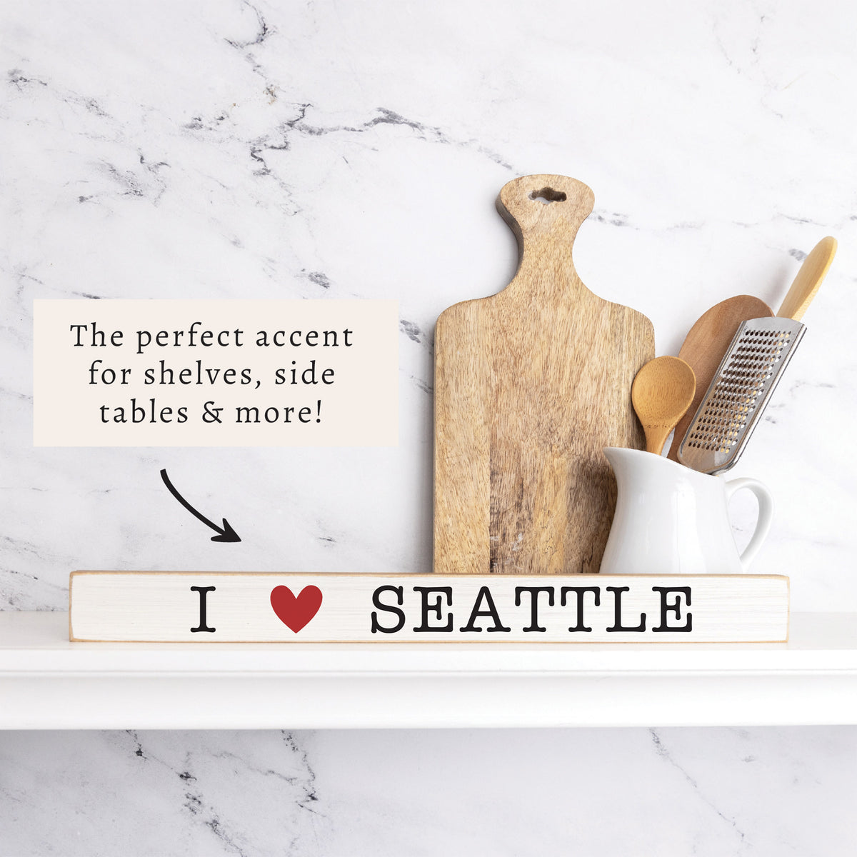 I Love Seattle Skinny Sign