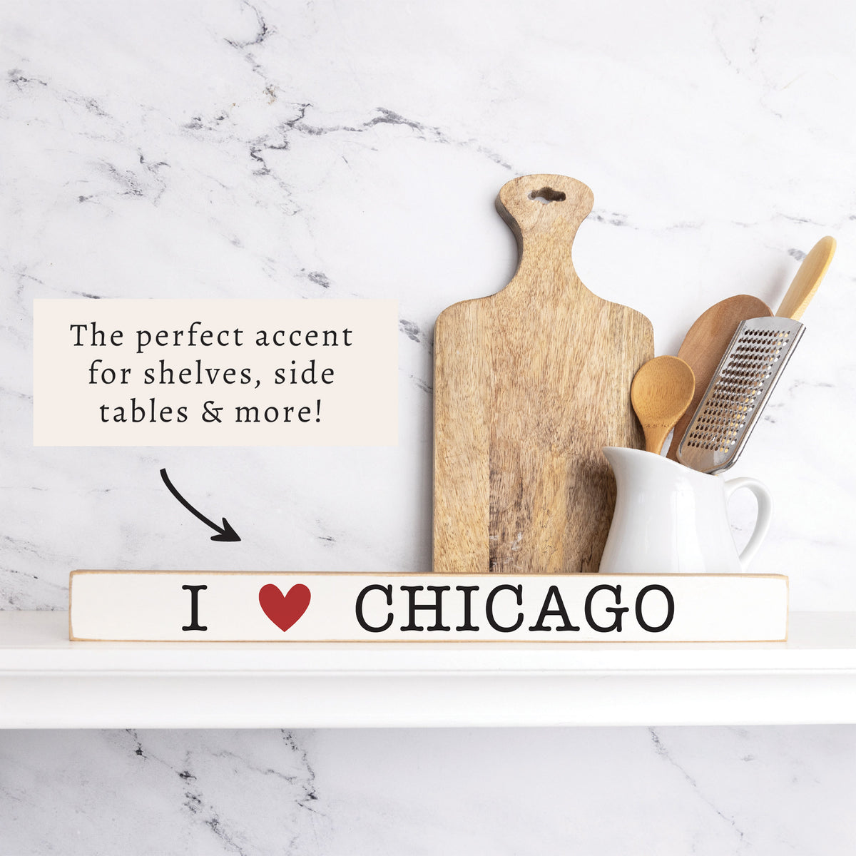 I Love Chicago Skinny Sign