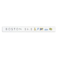 Boston 26.2 Marathon Icons Skinny Sign
