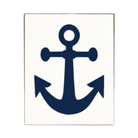 Navy Anchor Block Sign