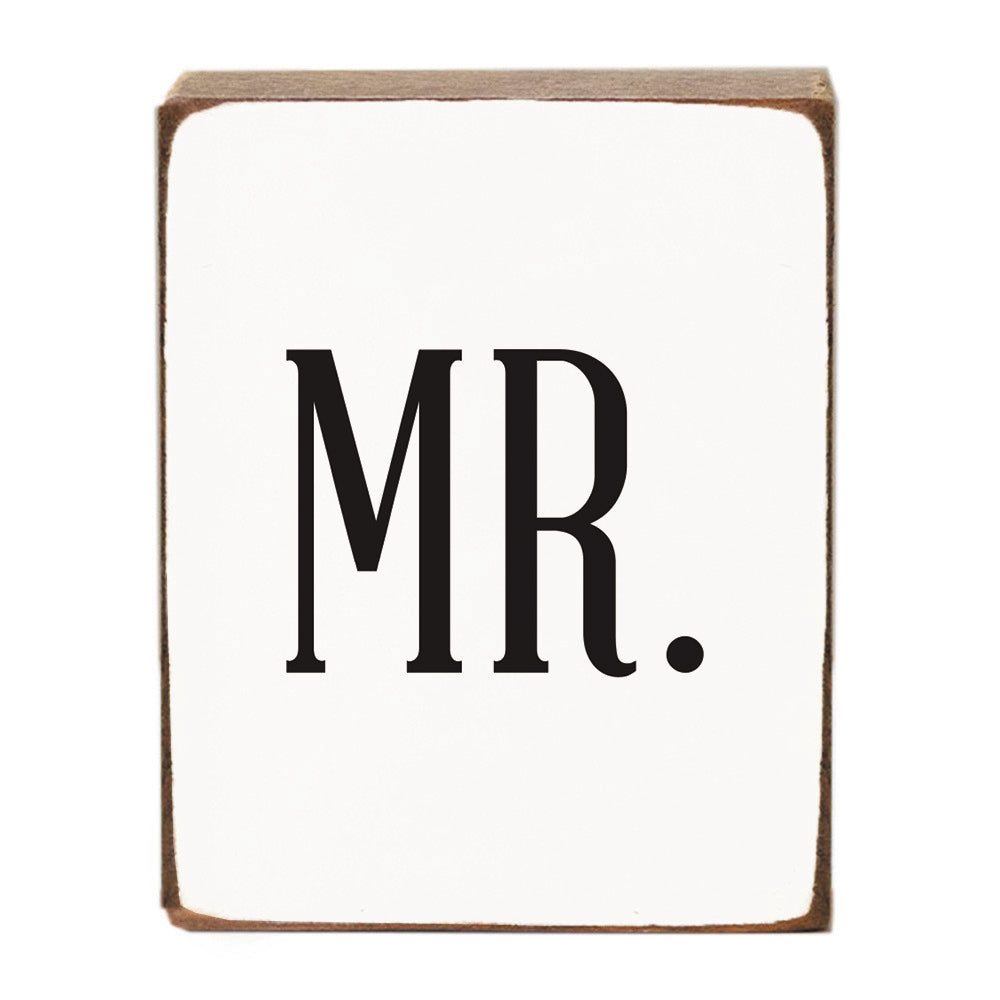 Mr. Block Sign