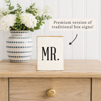 Mr. Block Sign