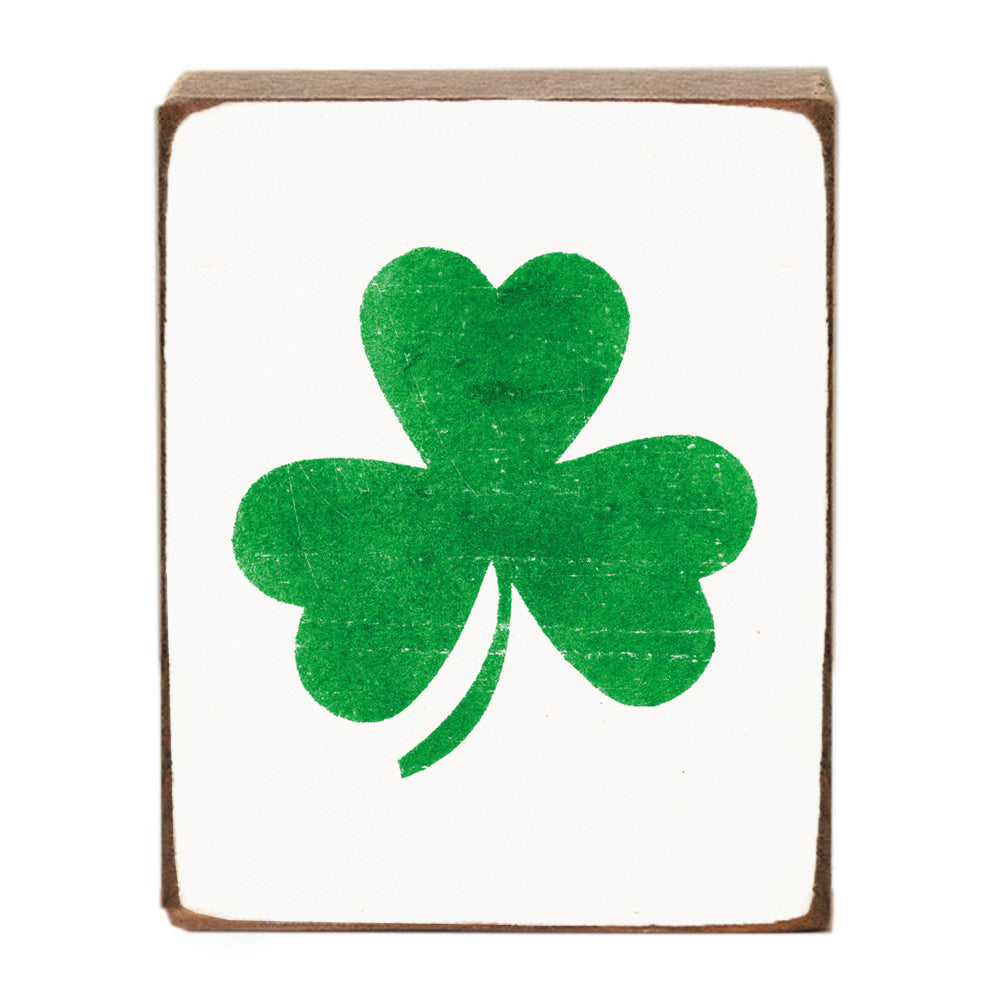 Shamrock Block Sign