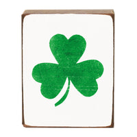 Shamrock Block Sign