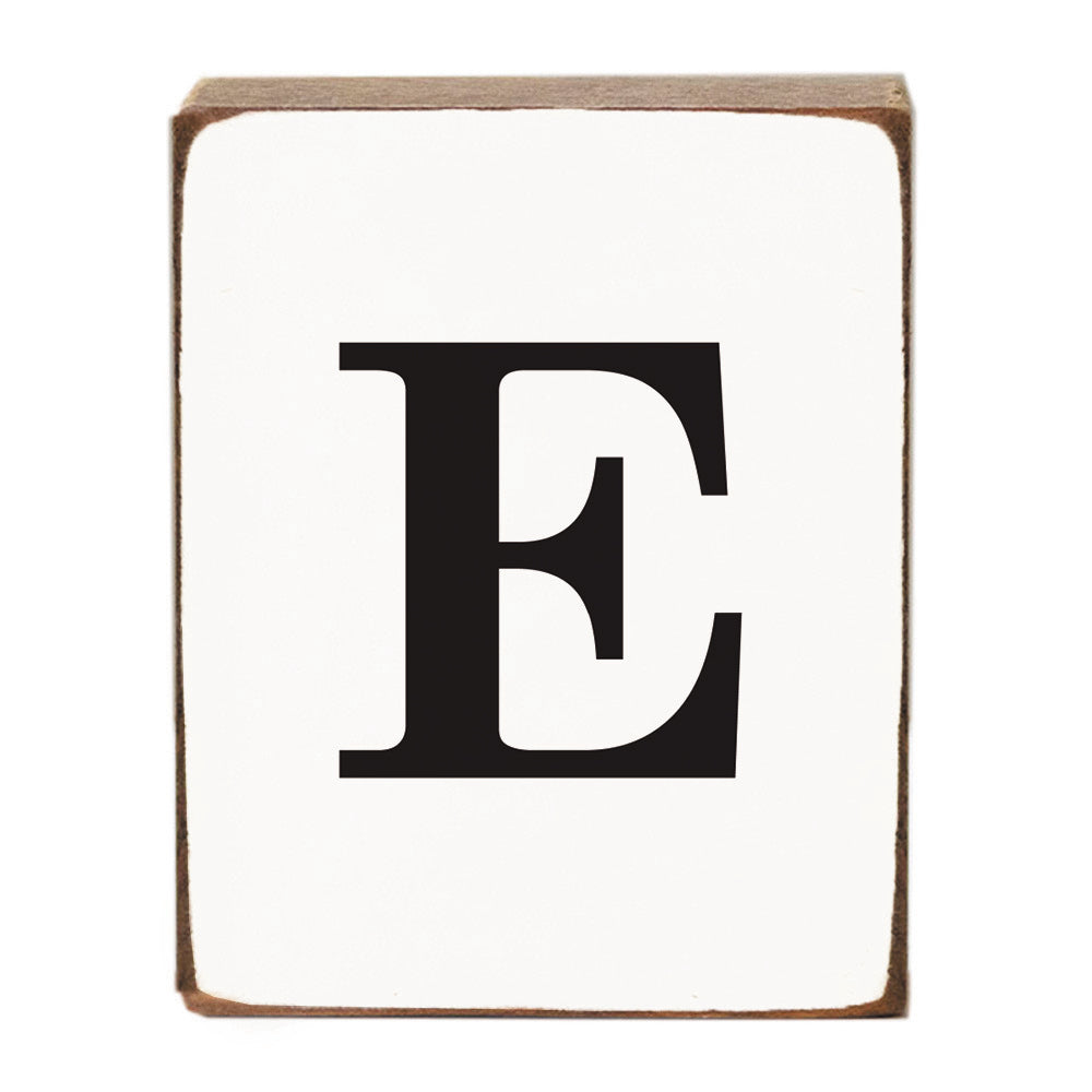 Letter Block - Black Antique