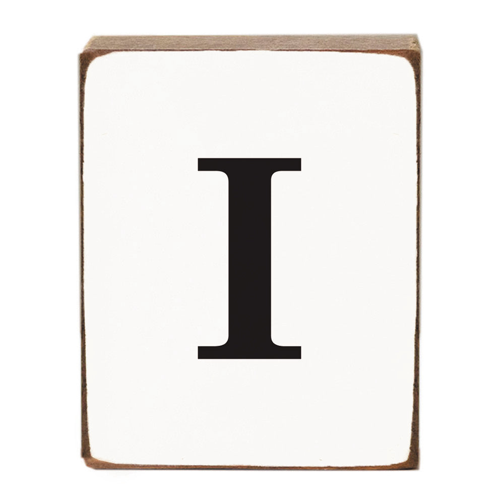 Letter Block - Black Antique