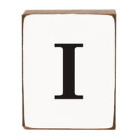 Letter Block - Black Antique