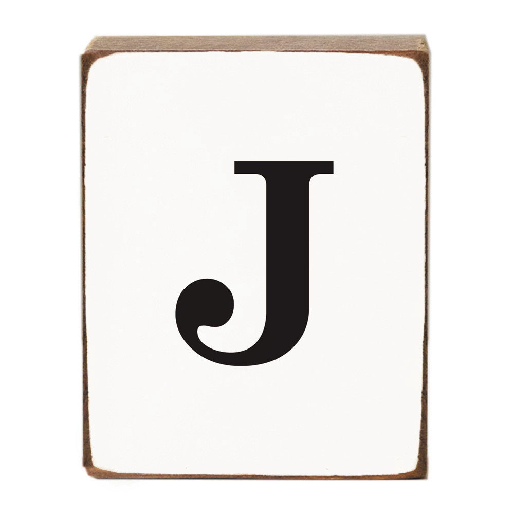 Letter Block - Black Antique
