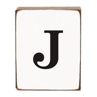 Letter Block - Black Antique