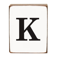 Letter Block - Black Antique