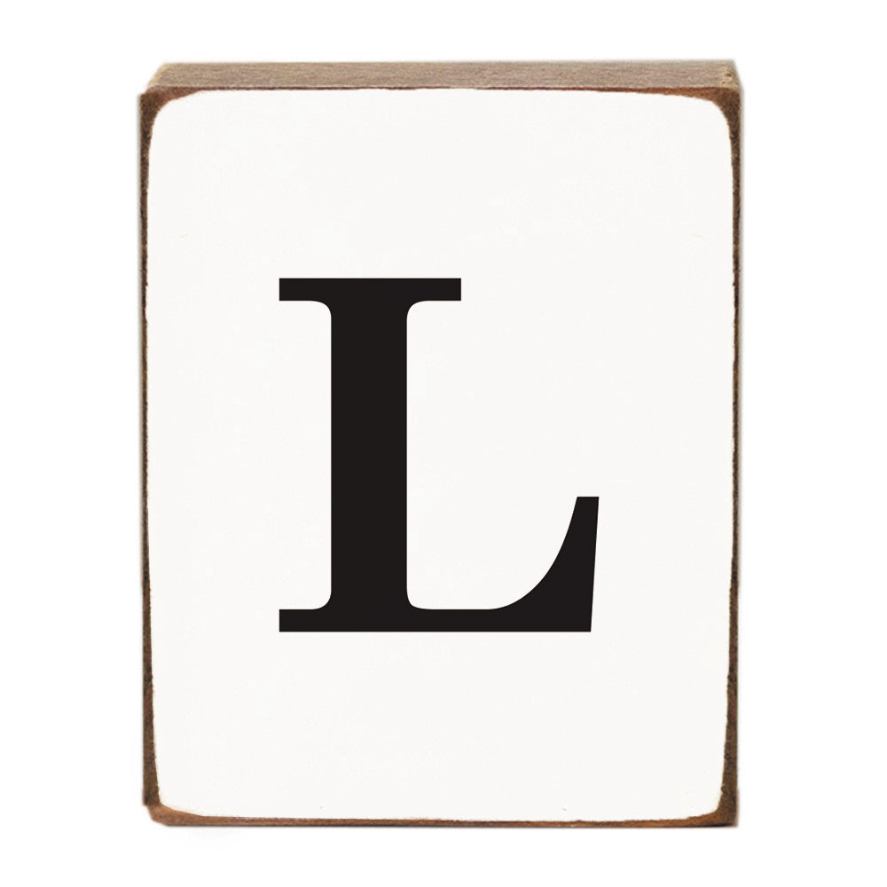 Letter Block - Black Antique