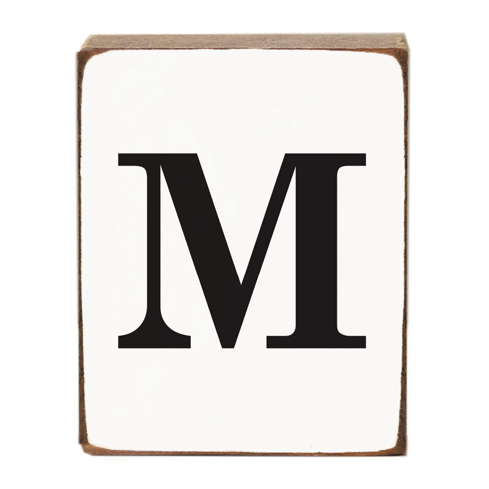 Letter Block - Black Antique