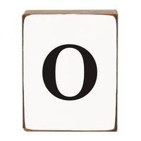 Letter Block - Black Antique