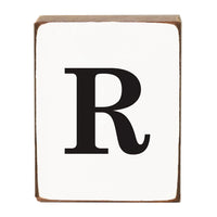 Letter Block - Black Antique
