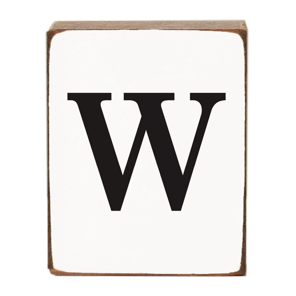 Letter Block - Black Antique