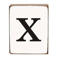 Letter Block - Black Antique