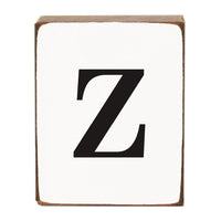 Letter Block - Black Antique