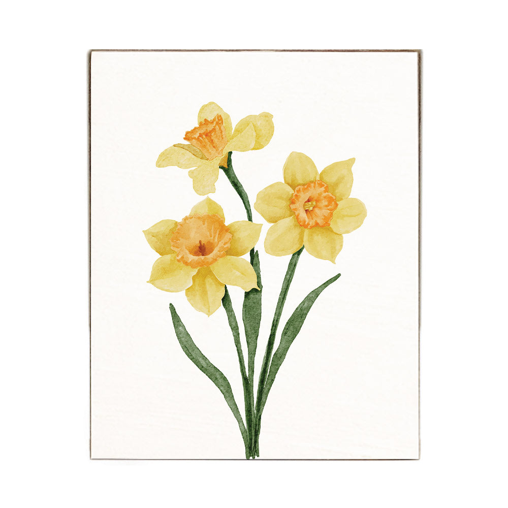 Daffodil Block Sign