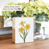 Daffodil Block Sign