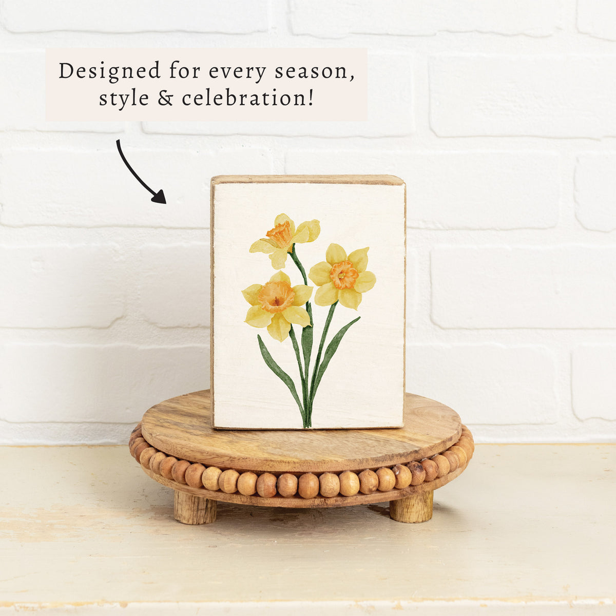 Daffodil Block Sign