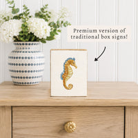 Seahorse Block Sign