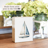 Sailboat Block Sign