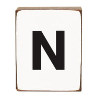 Letter Block - Black Block