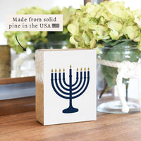 Menorah Block Sign