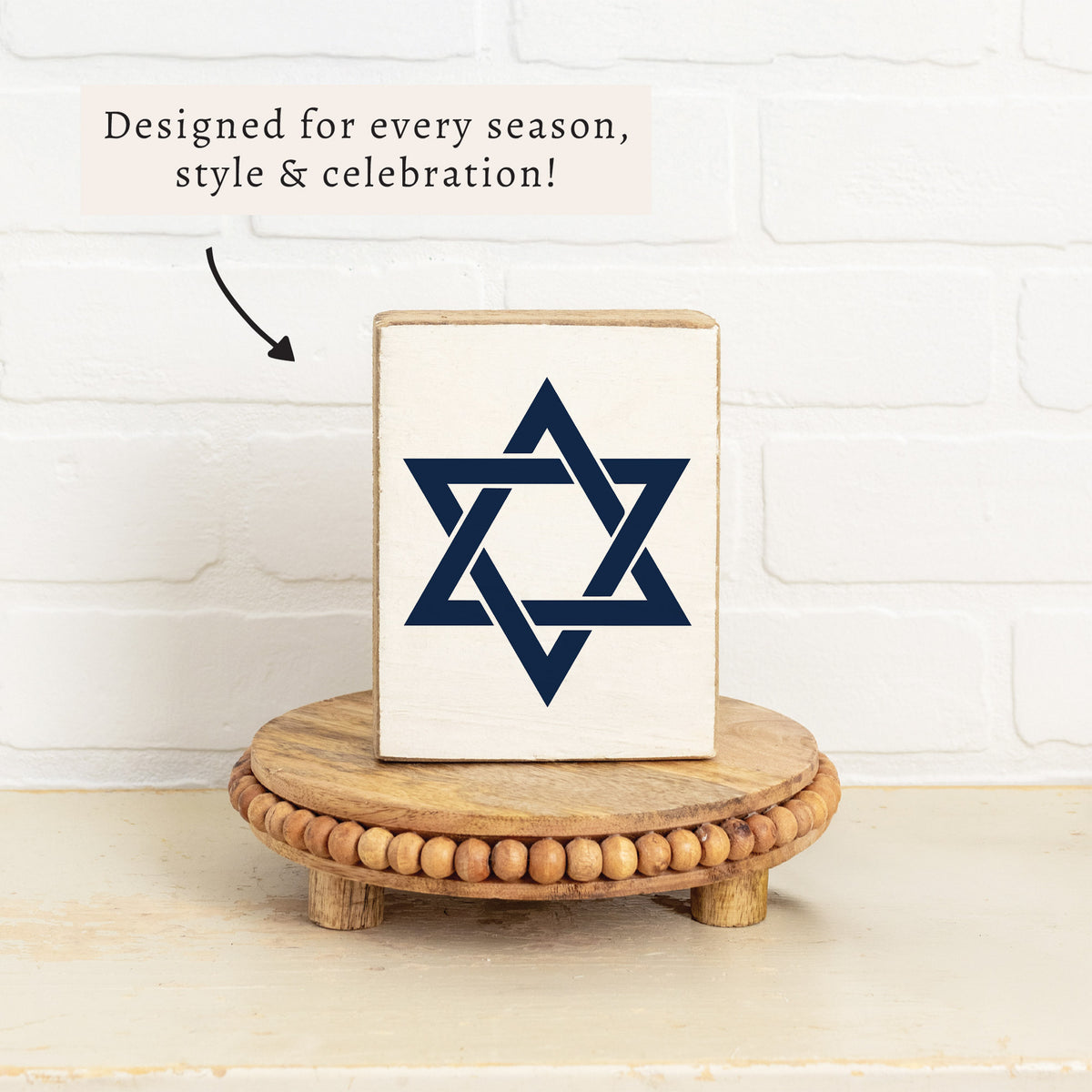 Star Of David Block Sign