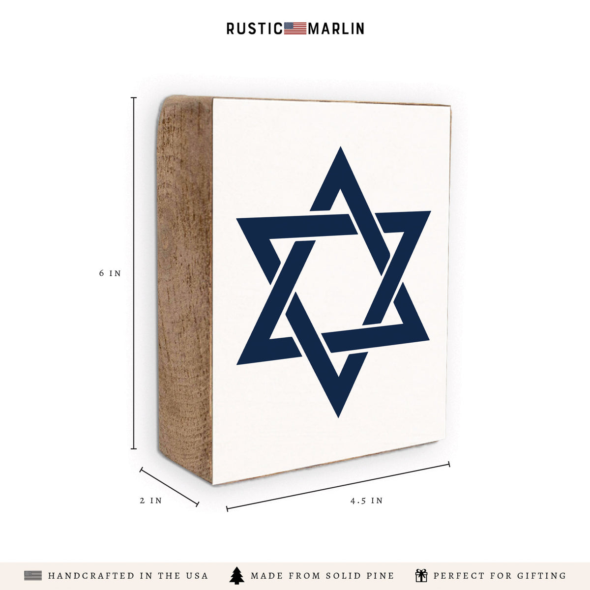 Star Of David Block Sign