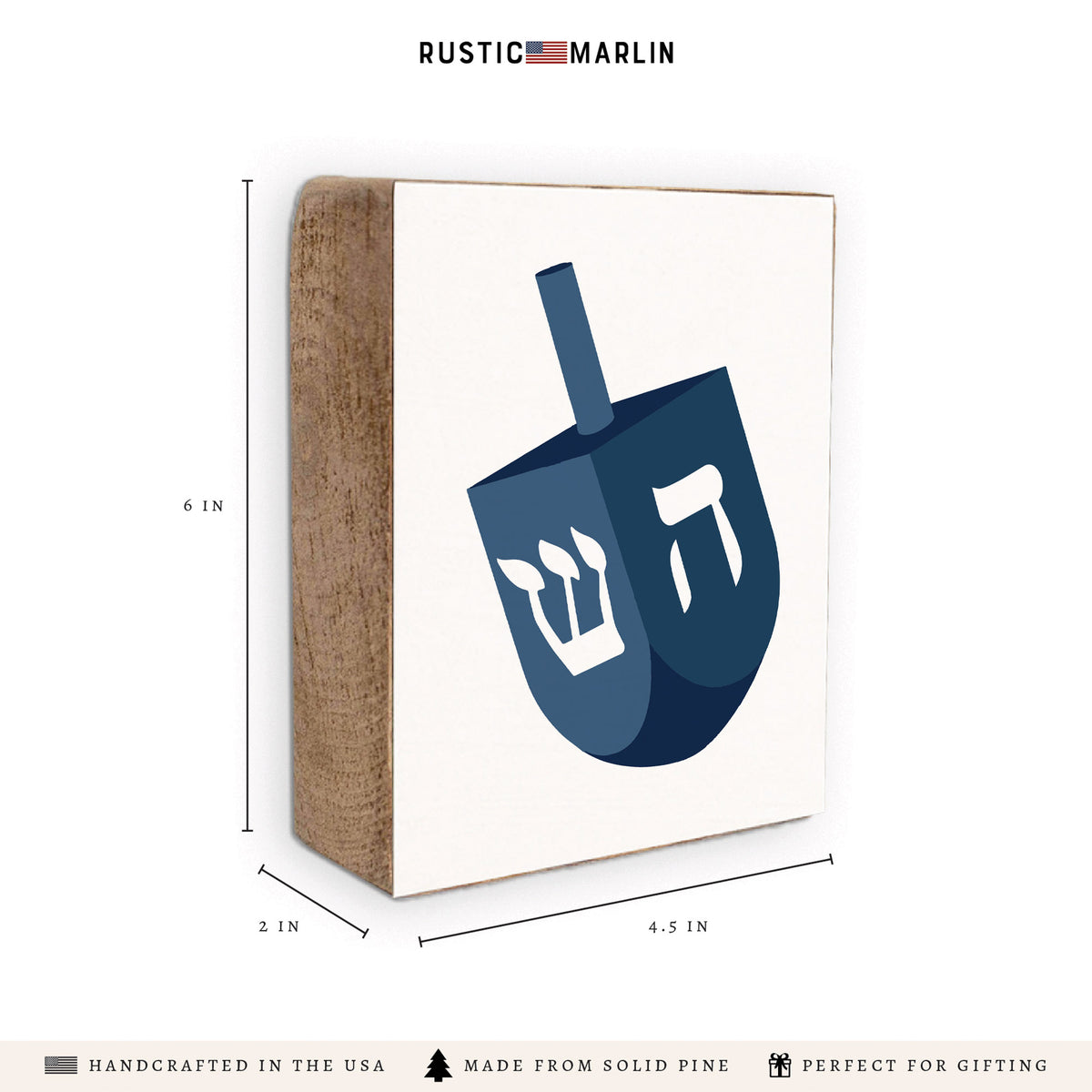 Dreidel Block Sign