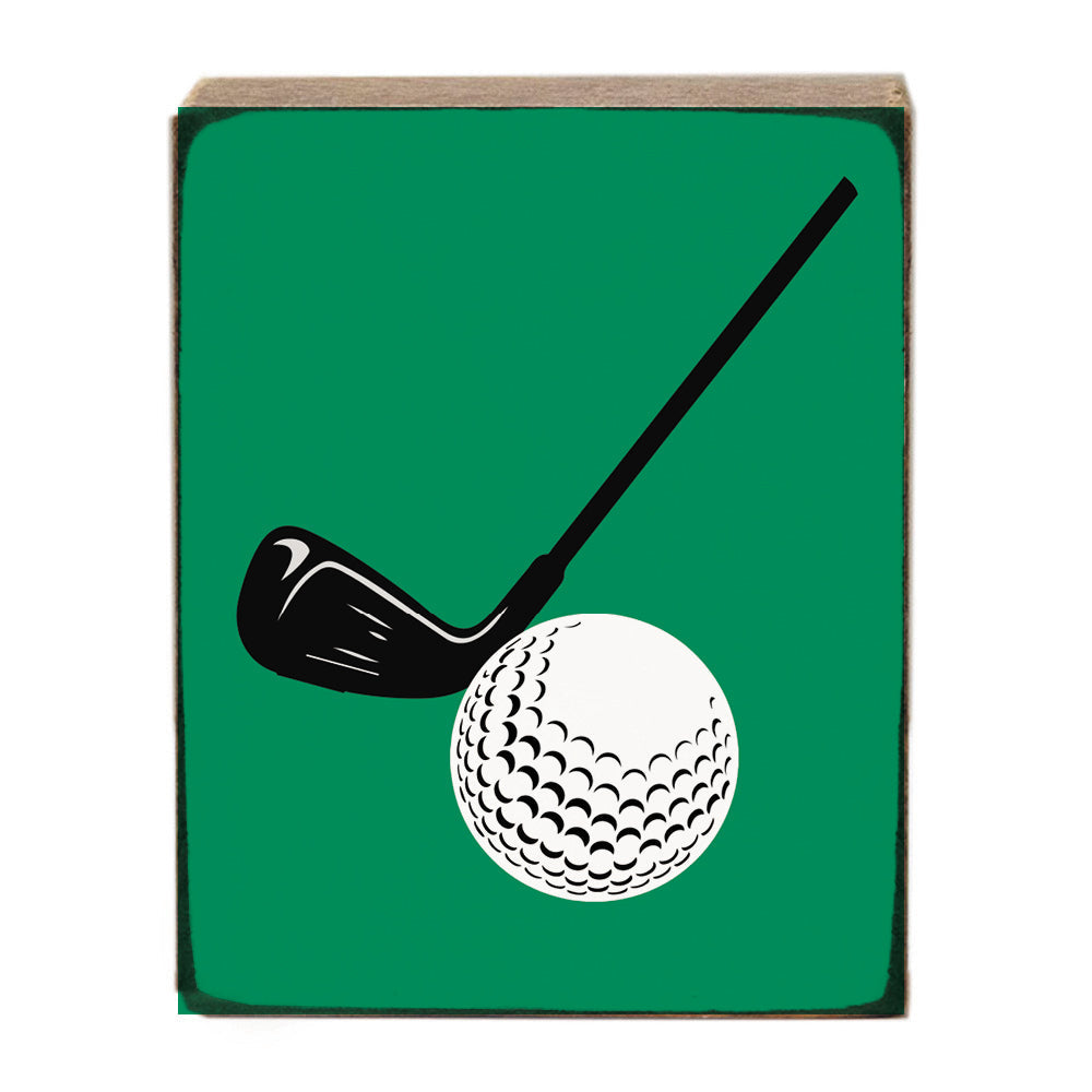 Golf Block Sign