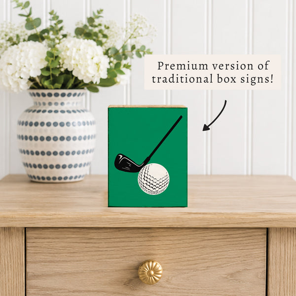 Golf Block Sign