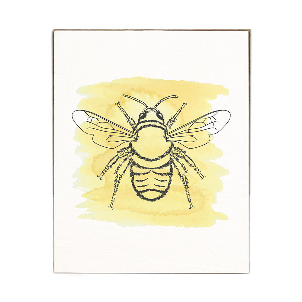 Bee Block Sign