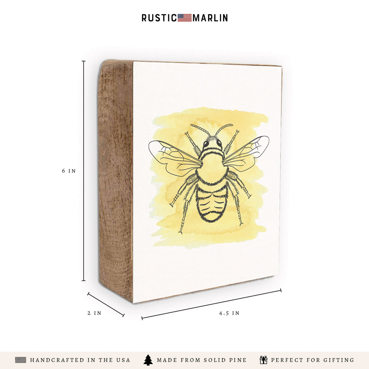 Bee Block Sign