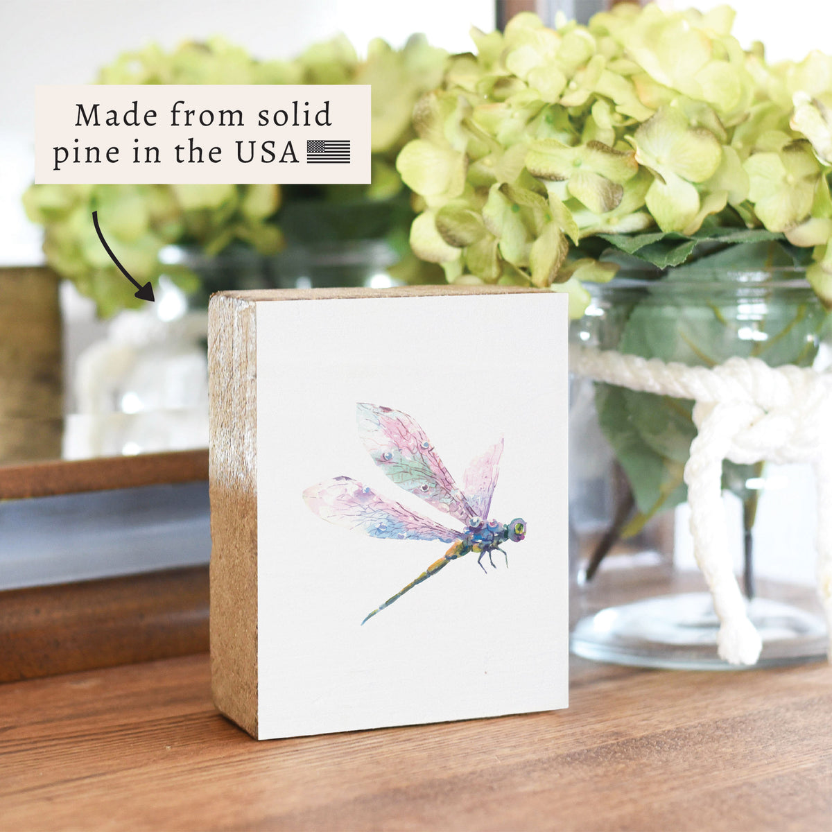 Dragonfly Block Sign