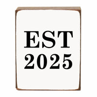 Established Personalized Block Sign
